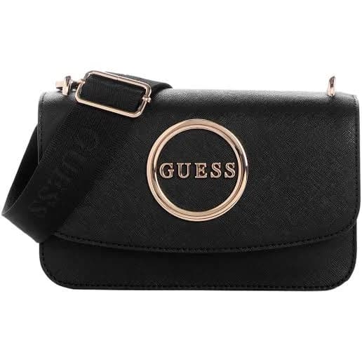 Joss Saffiano Crossbody with Gold Hardware