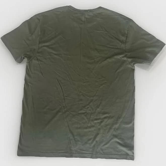Reebok Men's Graphic Print 100% Cotton T-shirt - Army Green, Size M,