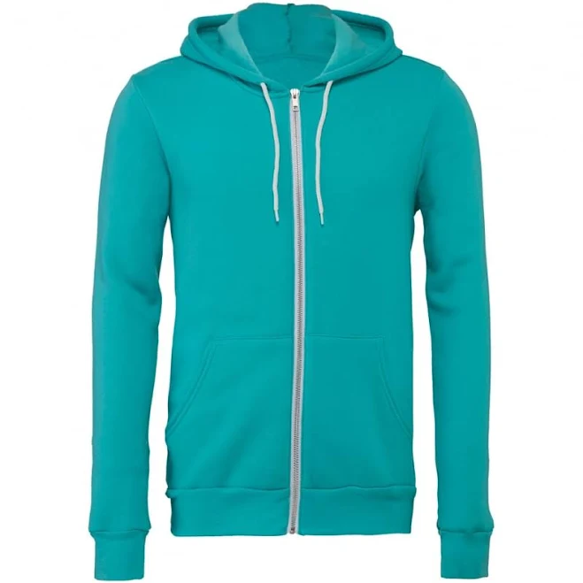 Unisex Poly/Cotton Fleece Full Zip Hoodie