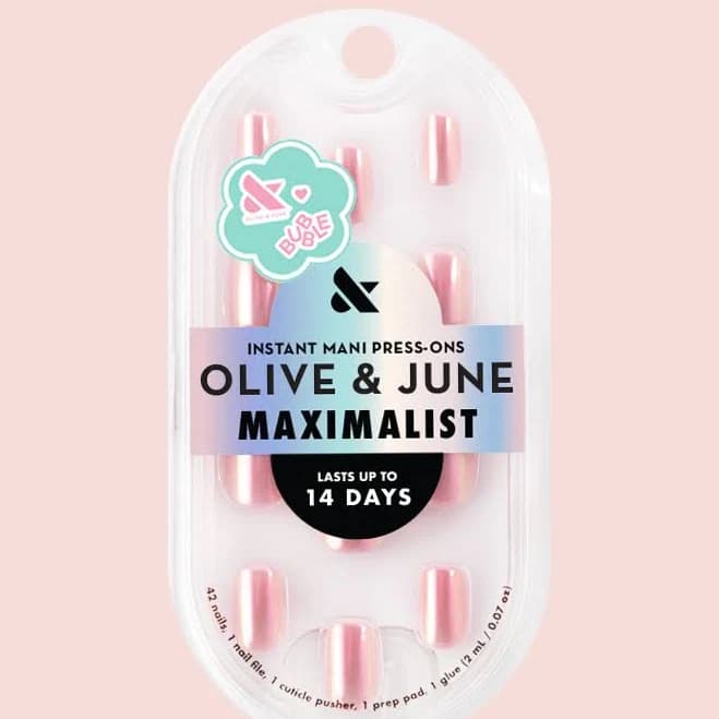 Olive & June + Bubble Instant Mani Extra Short Squoval Press-on Nails