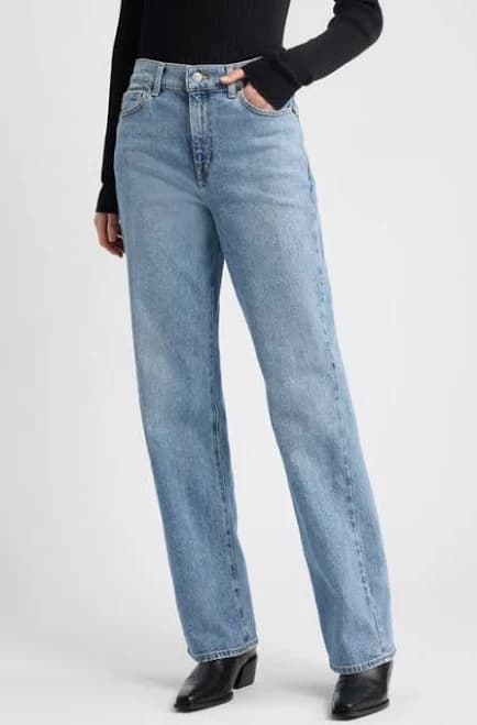 Nordstrom High Waist Straight Leg Jeans