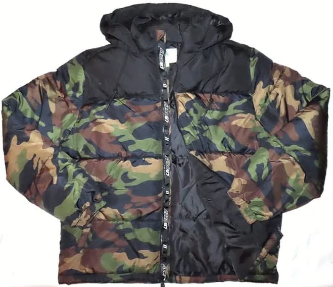 Aeropostale Remixed Hooded Down Puffer Jacket