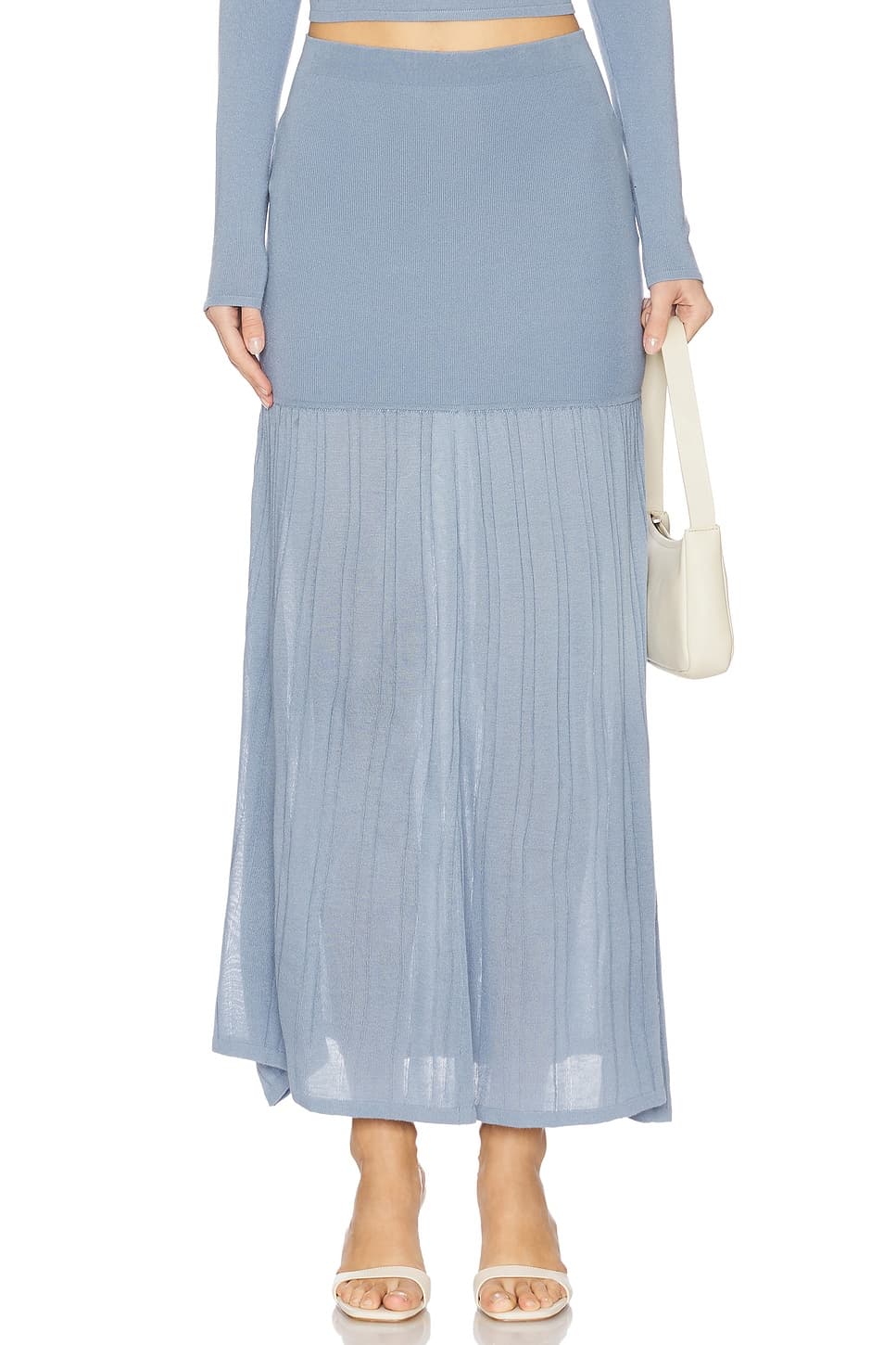 4th & Reckless Nancy Knit Maxi Skirt in Blue | REVOLVE
