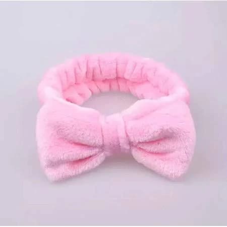 Spa Day Plush Fleece Bow Headband