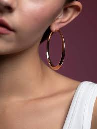 Sidney Garber 18K Rose Gold Crescent Hoop Earrings | Pink | FARFETCH SG