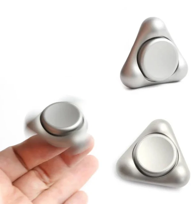 3-Point Gyro Rotator Stainless Steel Fidget Spinner - for Stress Relief & Focus - Silent EDC Pocket