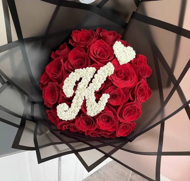 Initial Love Rose Bouquet