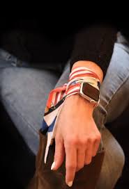 BUTTERSCOTCH APPLE WATCH SCARF BAND (CONNECTORS INCLUDED) – Wristpop