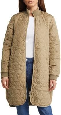 Ilse Jacobsen Women Long Padded Quilt Jacket