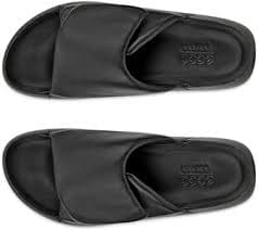 Amazon.com | ECCO Women's Cozmo Platform Cross Band Black 4 4.5 Medium | Slides