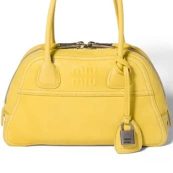 Miu Miu Women's Vivant Nappa Leather Top Handle Bag