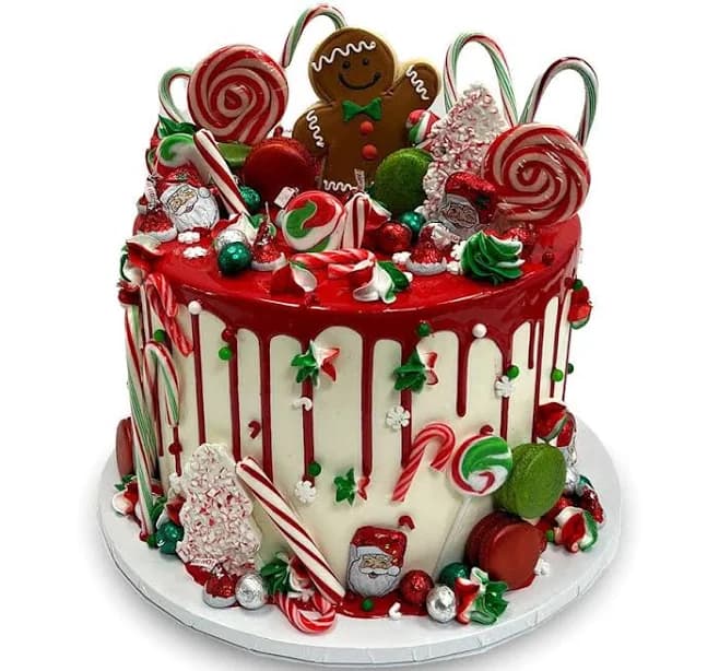 Incredibly Christmas Cake w/ Bavarian Cream