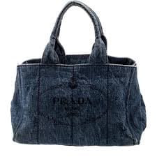 VINTAGE DENIM PRADA TOTE!! This bag combines... | Depop