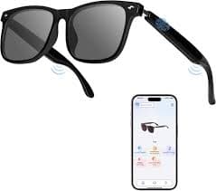 Luckits AI Glasses, 2 in 1 Earphone and Smart Glasses, Polarized Sunglasses, Bluetooth Music Glasses, 11H Battery : Amazon.com.be: Fashion