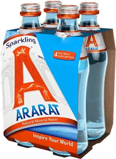 Ararat Natural Sparkling Mineral Water Bottles