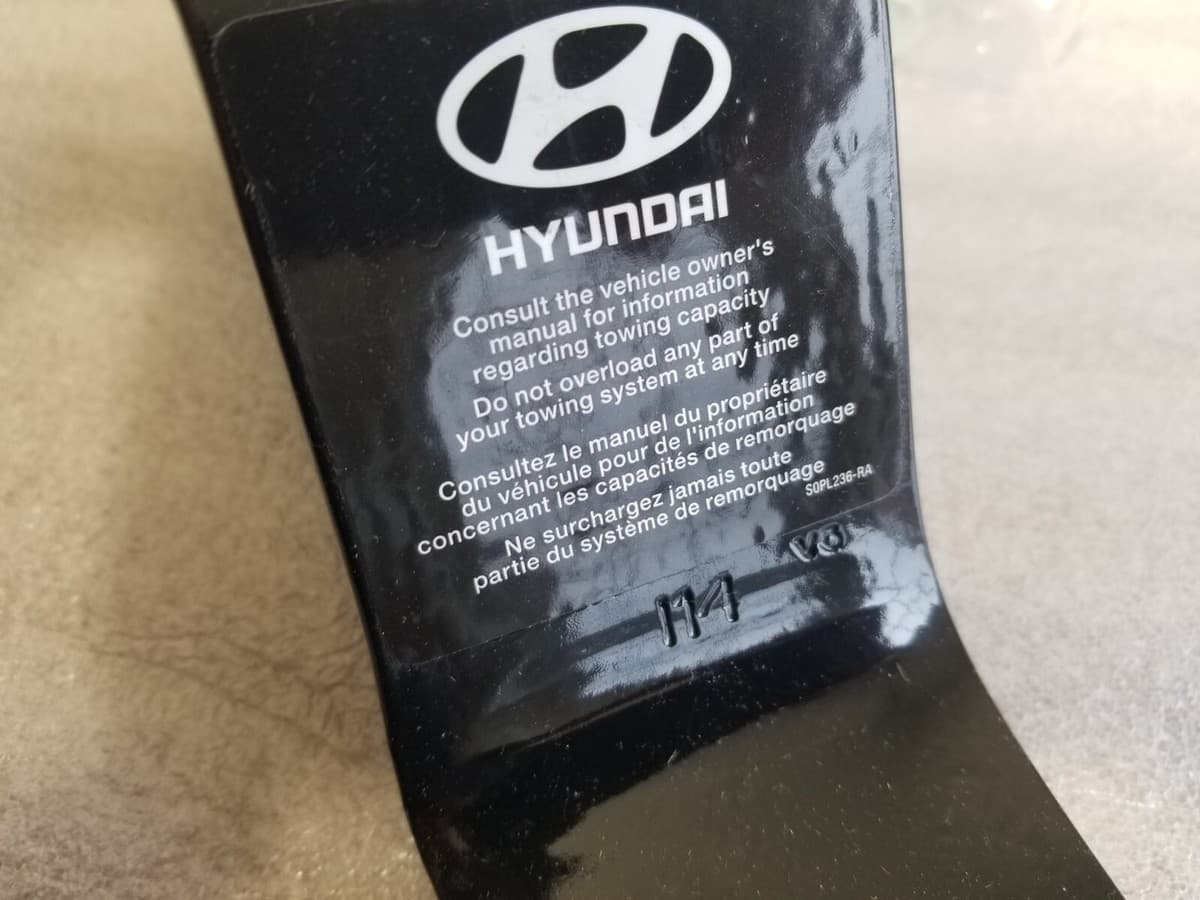 OEM HYUNDAI Trailer Hitch Ball Mount & Hitch Pin Fits 2 Inch | eBay