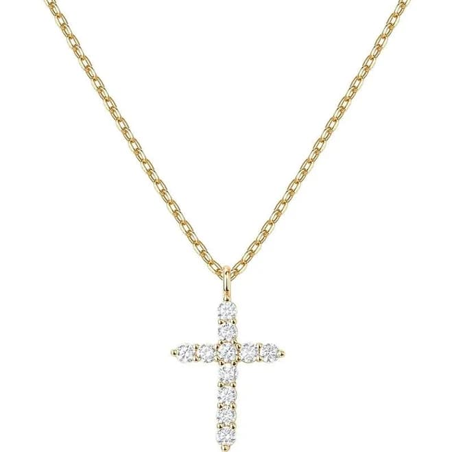 Dainty Cross Pendant Necklace