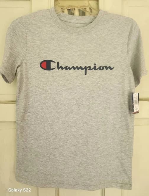 Boys Champion Short Sleeve Cotton