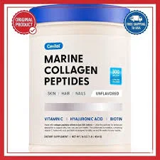 Cevitol Marine Collagen Peptides Powder Hydrolyzed Collagen Skin Hair Nails 1lb