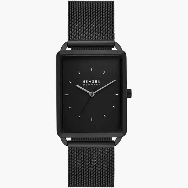Skagen Hagen Three-Hand Stainless Steel Mesh Watch
