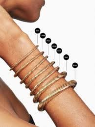 David Yurman Modern Cablespira Bracelet in 18K Rose Gold, 4MM | Saks Fifth Avenue