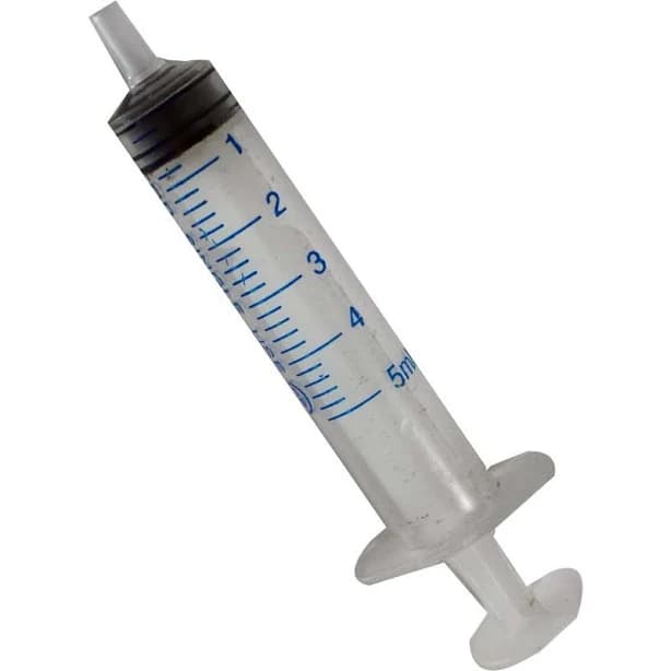 Plastic Disposable Syringe 5-ml