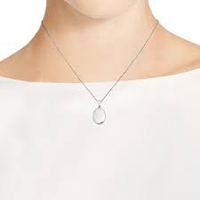 Engravable Plain Polished Oval Sterling Silver Locket Necklace - Walmart.com