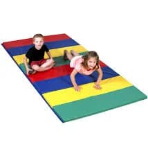 Rainbow Folding Gym Mat - 4' x 8'