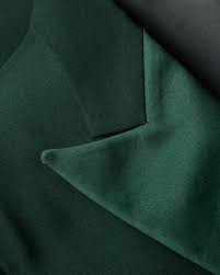 Men's Tailored-Fit Dark Green Wool-Mohair Evening Blazer