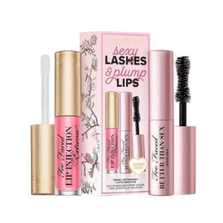 Too Faced Sexy Lashes and Plump Lips Travel Size Mascara and Lip Plumper Duo