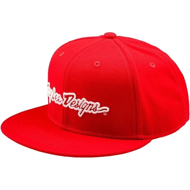 Troy Lee Designs Men's Signature Flat Bill Snapback Hat