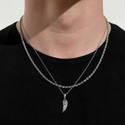 Angel Wing Silver Set