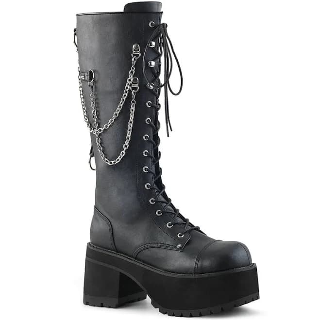 Backtalk Chained Combat Boots