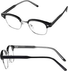 Amazon.com: ICARA 3-Pack Spring Hinge Readers for Women Men, Reading Glasses Blue Light Blocking,Comfy Lightweight Eyeglasses for Reading (Black, 1, x) : Health & Household