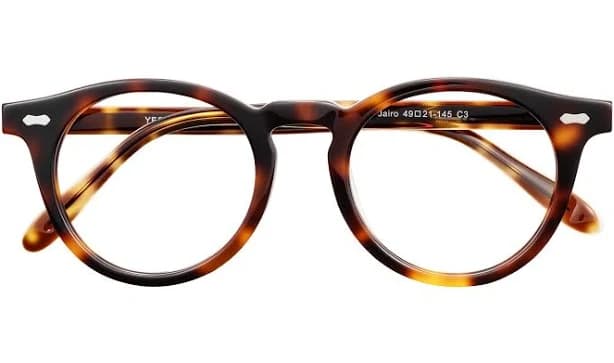 Retro-Vintage Keyhole Bridge Low Bridge Fit Round Glasses