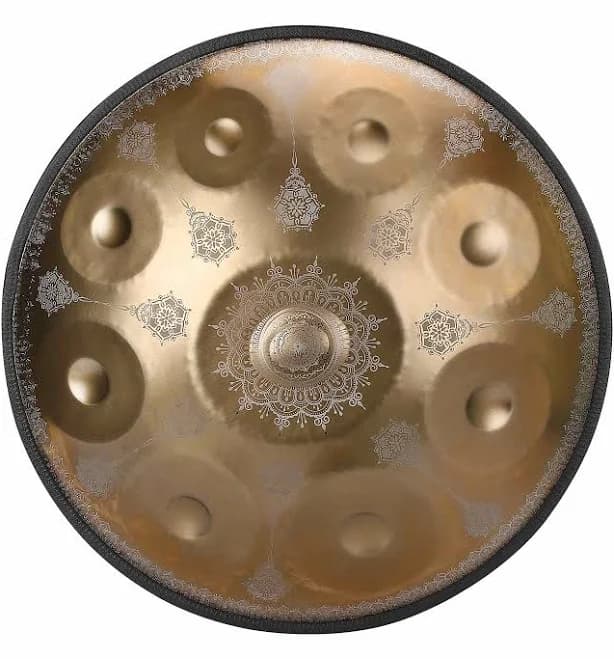 Cosmos Handpan Golden Mandarins 9 Notes in D Minor