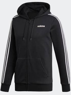 Adidas Men's Essentials Fleece 3-Stripes Full-Zip Hoodie