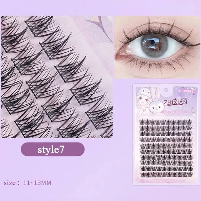 100 Clusters Individual False Eyelashes Segmented Cluster Eye Lashes