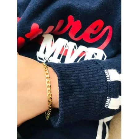 Real Gold Filled Baby Cuban Link Bracelet