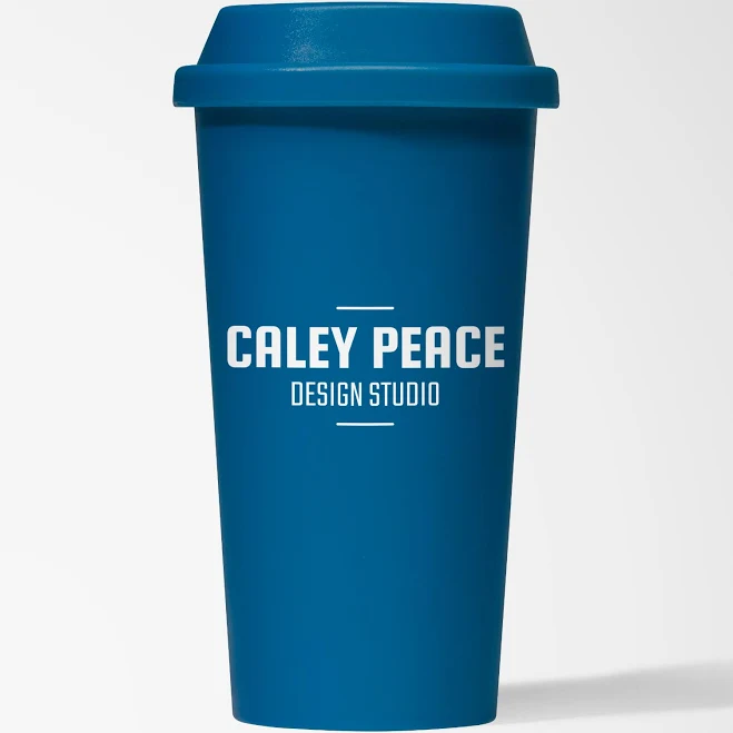 1 Custom 16 oz.Grande Wheat Straw Coffee Cup - Personalized Promotional Cups