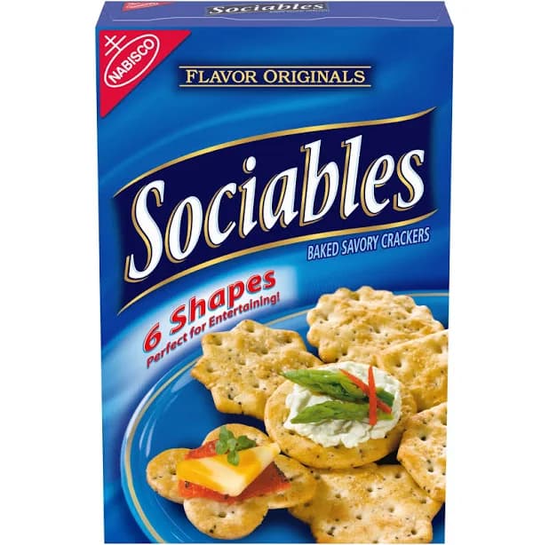 Sociables Baked Savory Crackers