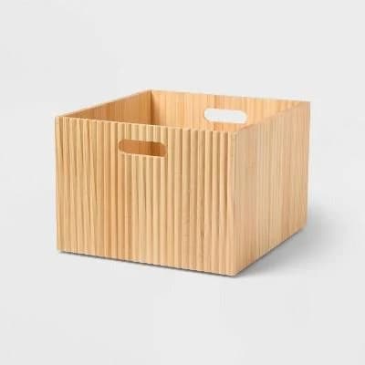 Brightroom Large Wood Bin