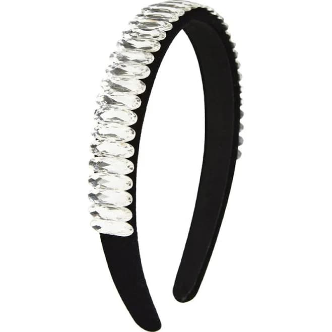 Tasha Crystal Embellished Padded Velvet Headband