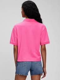 Cropped Pique Polo | Gap