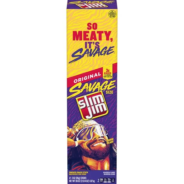 Slim Jim Savage Original Meat Sticks