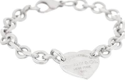 Tiffany & Co. Return Sterling Silver Heart Tag Bracelet