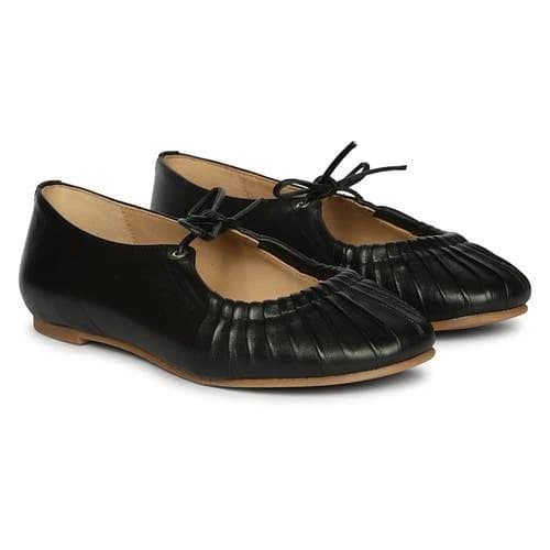 Jelavu Women's Ellie Tied Bow Ruched Ballerina