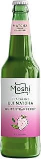 Moshi Sparkling Drinks - White Strawberry Matcha (12 Bottles)