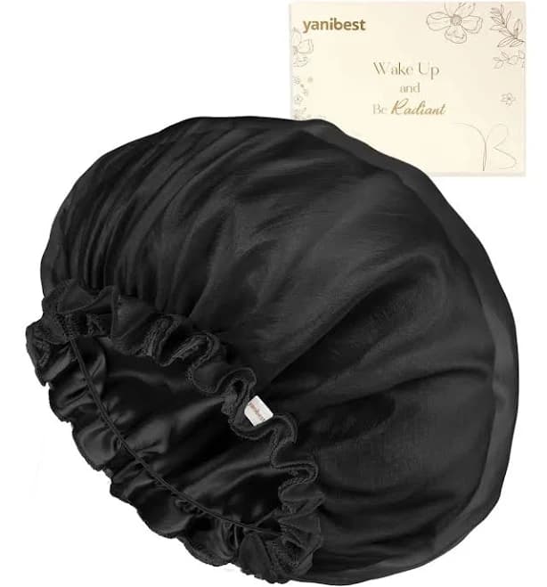 Silk Breeze Satin Bonnet Ruffle Edge