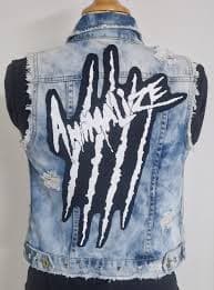 Jeans Vest Kiss Animalize Damen Denim Vest Ladys - Etsy